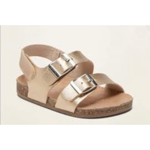 Old Navy Other - OLD NAVY | Faux Leather Double Buckle Sandals for Baby.